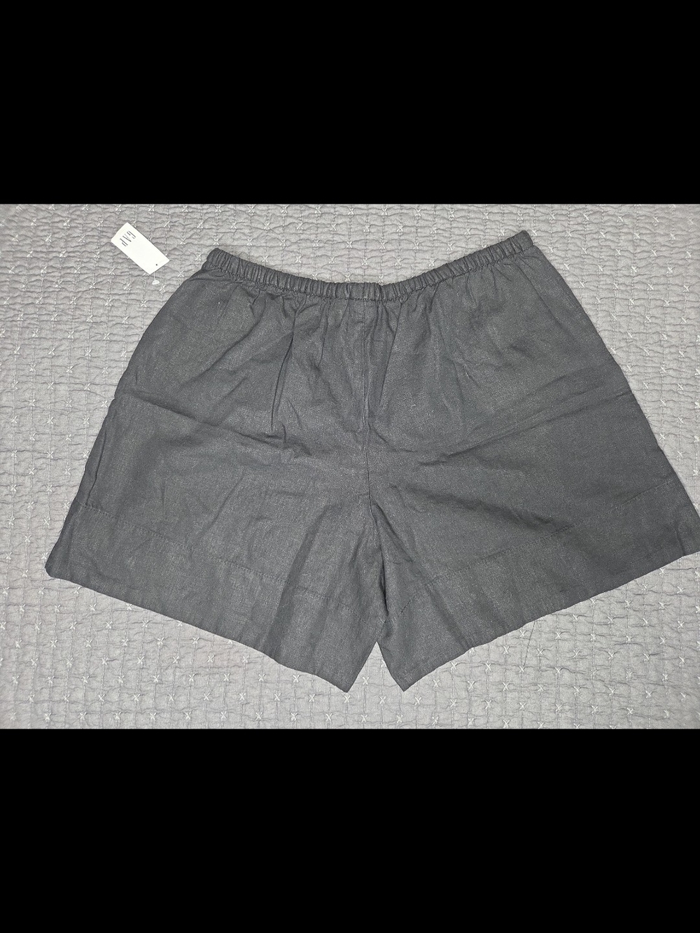 GAP Linen Blend Pull-On Shorts NWT Black S